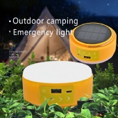 Outdoor camping light Solar charging portable tent camping light multi-function LED emergency light USB charging