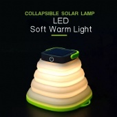 Solar powered Rechargeable Led collapsible solar lamp Camping Lantern Collapsible water cup Camping Light